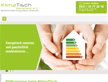 Tablet Screenshot of klimatisch-bi.de